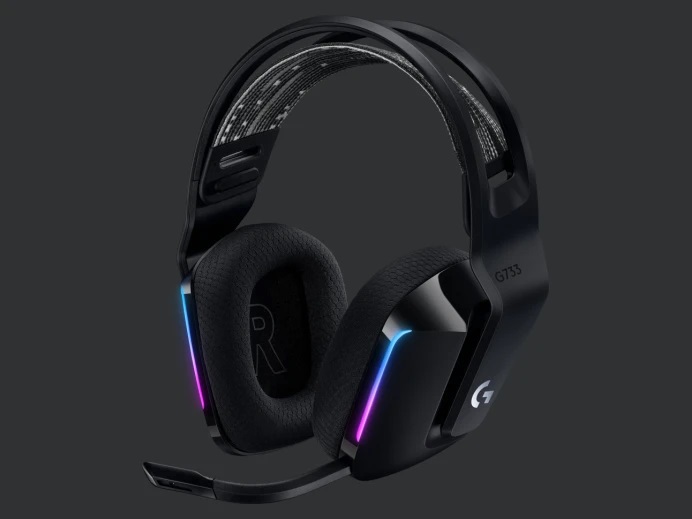  Wireless Gaming Headset: G733 LIGHTSPEED Wireless RGB Gaming Headset - Black  